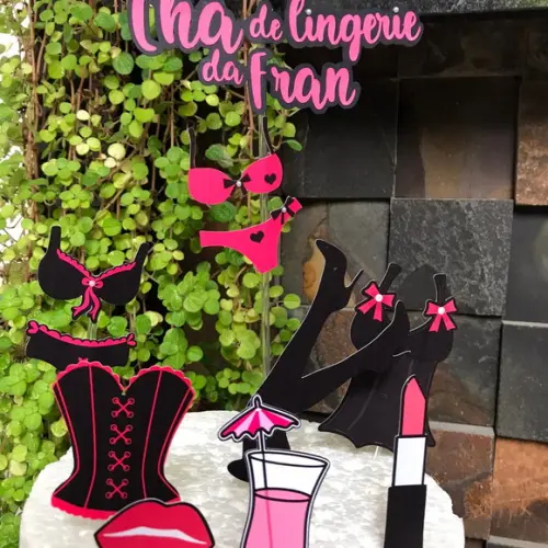 Topo Bolo Chá de Lingerie