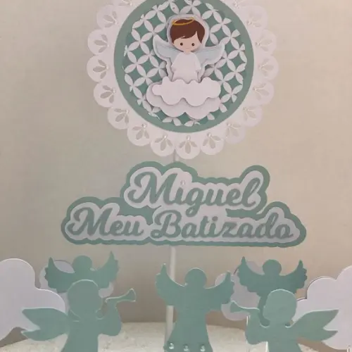 Topo de Bolo Batizado