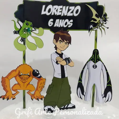 Topo de Bolo Ben 10