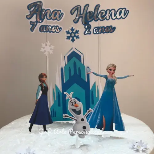 Topo de Bolo Frozen