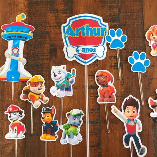 Topo de Bolo Patrulha Canina