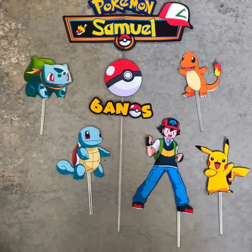 Topo de Bolo Pokemon