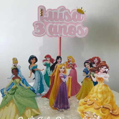 Topo de Bolo Princesa
