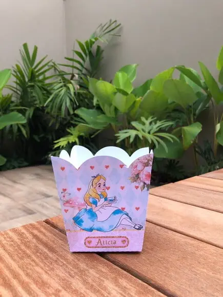 10 Cachepô Alice no País das Maravilhas Centro de Mesa