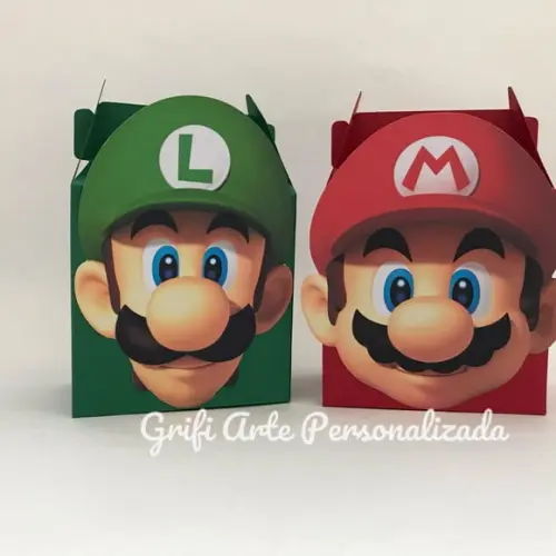 10 Caixas Mario e Luigi