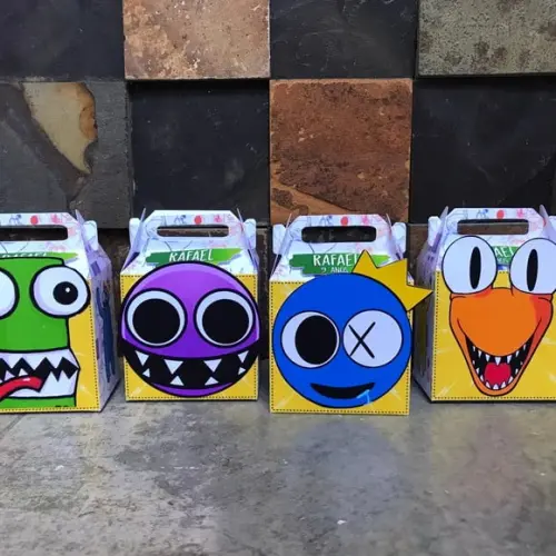10 Caixas Lembrancinha Rainbow Friends