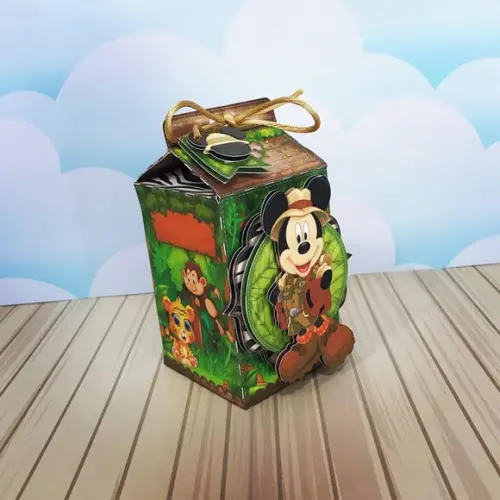 10 Caixas Milk Mickey Safari