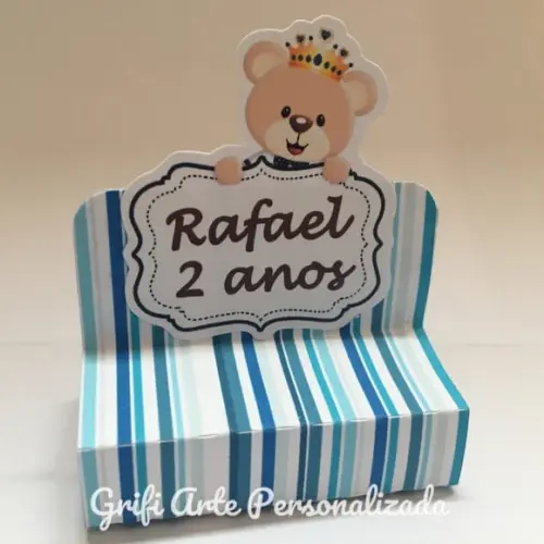 10 Caixas Porta Bis Urso Realeza