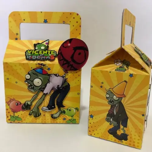 10 Caixas Presente Plants Vs Zombeis