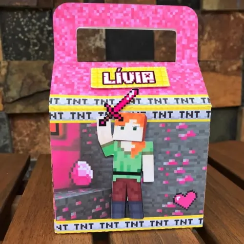 10 Caixas Surpresa Minecraft Menina