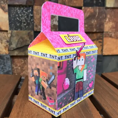 10 Caixas Surpresa Minecraft Menina