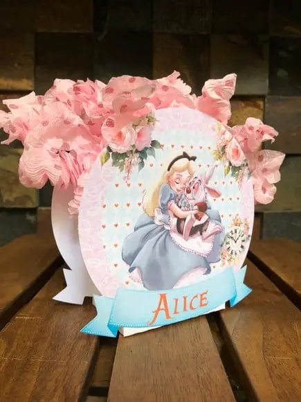 10 Centro de Mesa Alice no País das Maravilhas