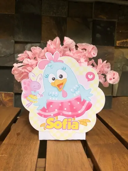 10 Centro de Mesa Galinha Pintadinha