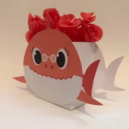 10 Unidades Centro de Mesa - Baby Shark