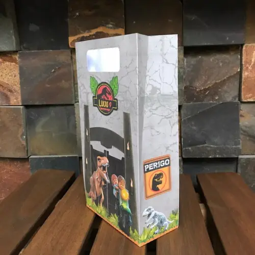 10 Unidades Sacolinha Jurassic World Lego Dinossauro