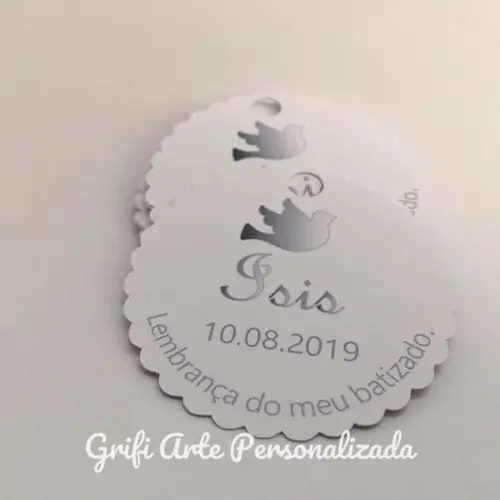 15 Unidades Tag Agradecimento Batizado