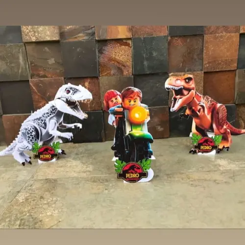 Decoração Jurassic World Lego