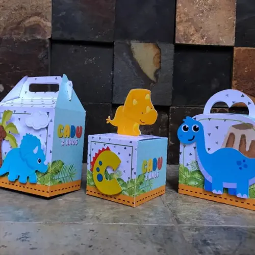 Personalizado Dinossauro Baby Menino 21 Caixas