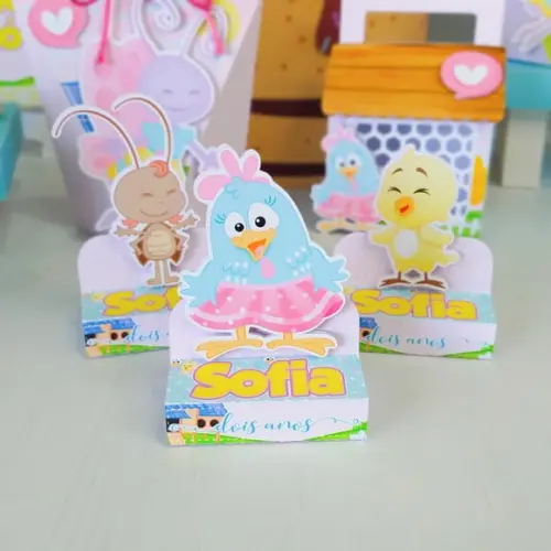 Personalizado Galinha Pintadinha Menina Rosa
