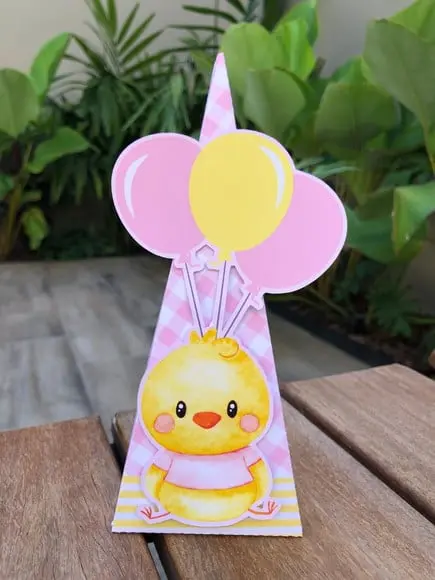 Personalizado Pintinho Amarelinho Menina Rosa