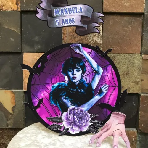 Personalizado Wandinha, Kit Festas