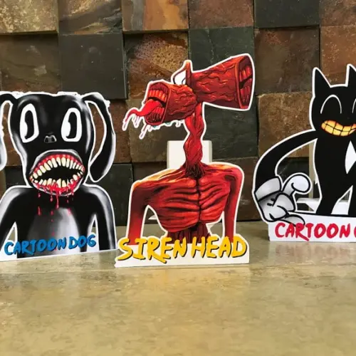 Siren Head, Cartoon Cat e Cartoon Dog
