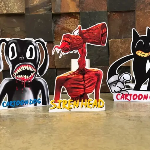 Siren Head, Cartoon Cat e Cartoon Dog