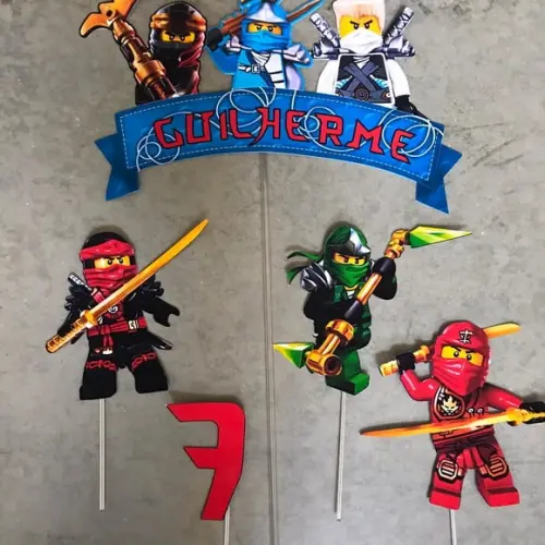 Topo de Bolo Ninjago
