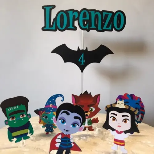 Topo de Bolo Super Monstros
