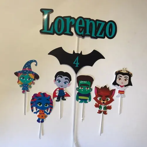 Topo de Bolo Super Monstros