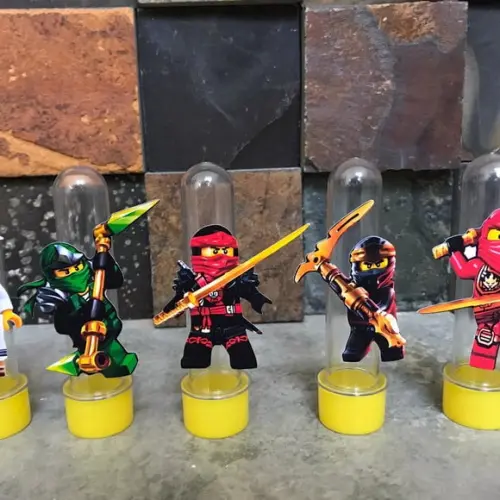 10 Unidades Aplique para Tubete Ninjago