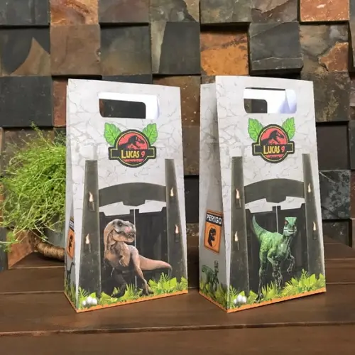 10 Unidades Sacolinha Surpresa Jurassic World
