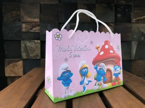 15 Sacolinhas Smurfs Menina