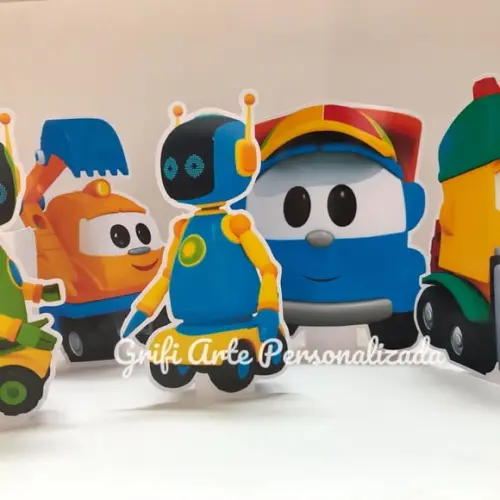 5 Unidades Display de Mesa Léo o Caminhão