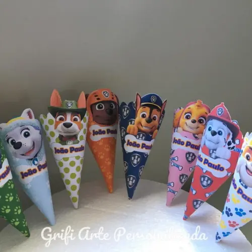 8 Unidades Cone Patrulha Canina