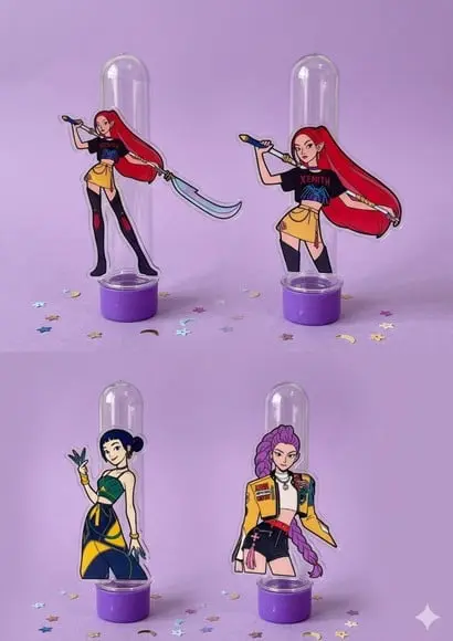 Caixa Personalizado Huntrix Guerreira do Pop