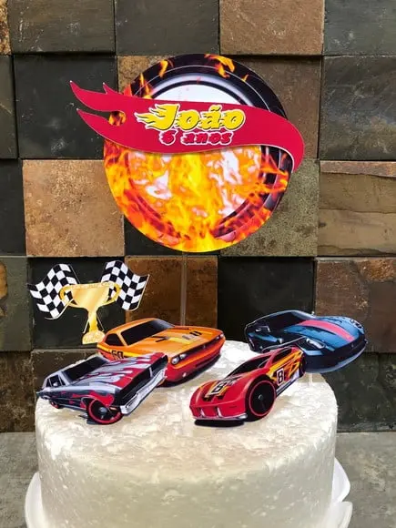 Festa em Casa Hot Wheels Só Um Bolinho