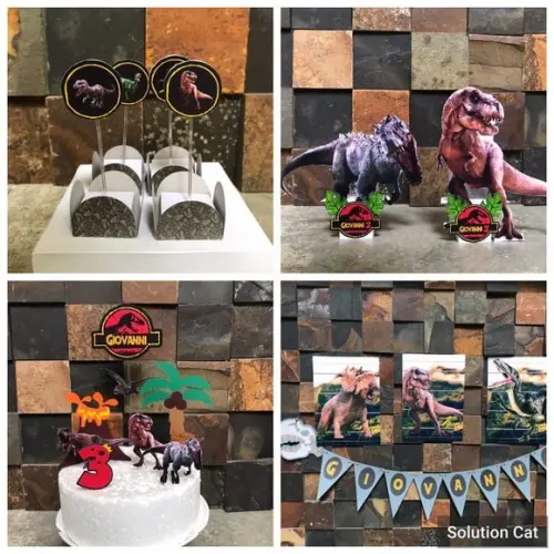 Kit Festa em Casa Jurassic Park Só Um Bolinho