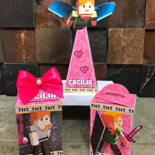 Kit Festas, Minecraft Menina