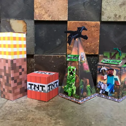 Lembrancinha Minecraft