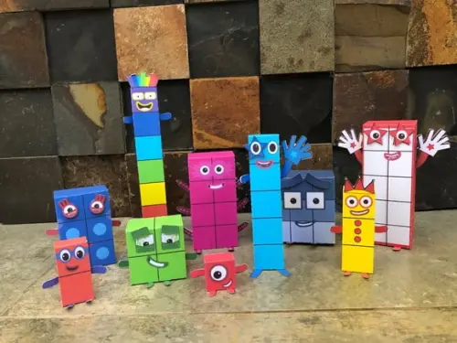 Number Blocks Festa de Aniversário Personalizada