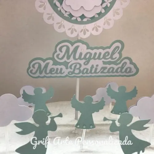 Topo de Bolo Batizado