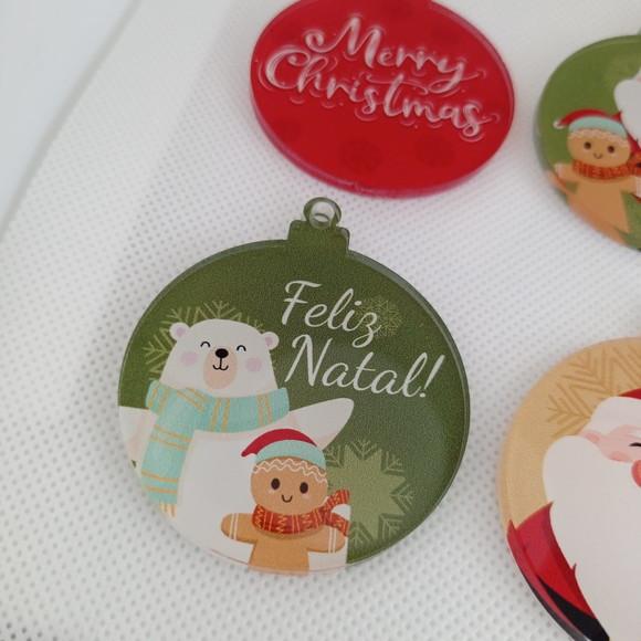 Bolas de Natal em Acrilico