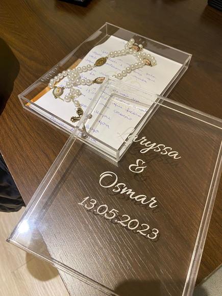 Caixa para Votos / Fotos em Acrílico Cristal