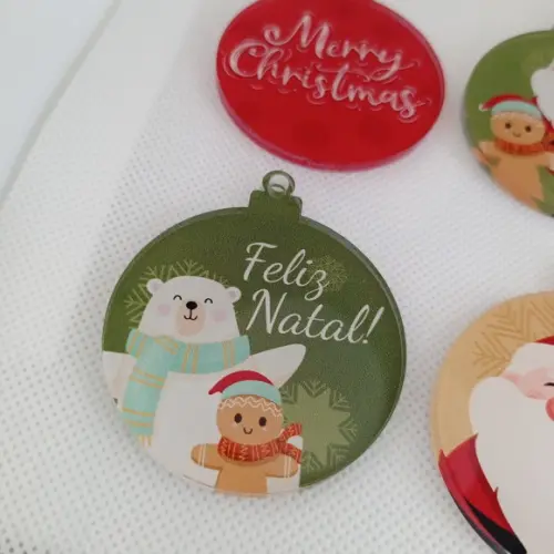 Bolas de Natal em Acrilico
