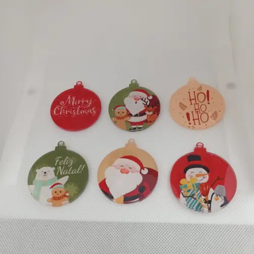 Bolas de Natal em Acrilico