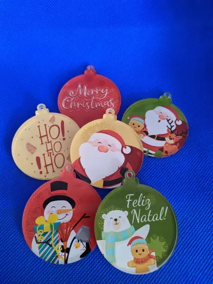 Bolas de Natal em Acrilico