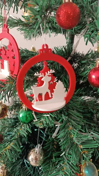 Enfeite de Natal em 3d
