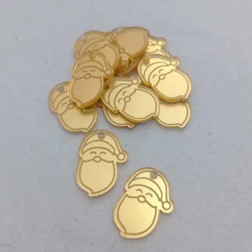 Kit com 50 Tags de Natal 2x2,5cm