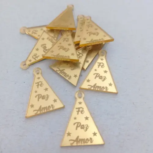 Kit com 50 Tags de Natal 2x2,5cm